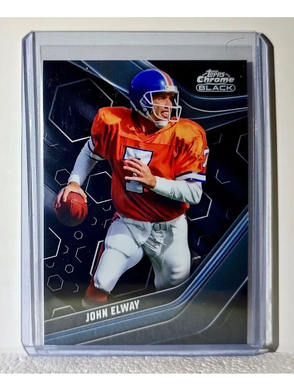 John Elway 2023 Topps Chrome Black NFL #116 Football Card Denver Broncos